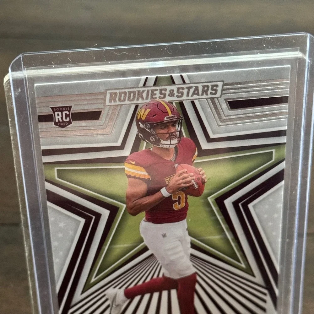 Panini Rookies & Stars Football Card Jayden Daniels Burgundy 2024 RC #148